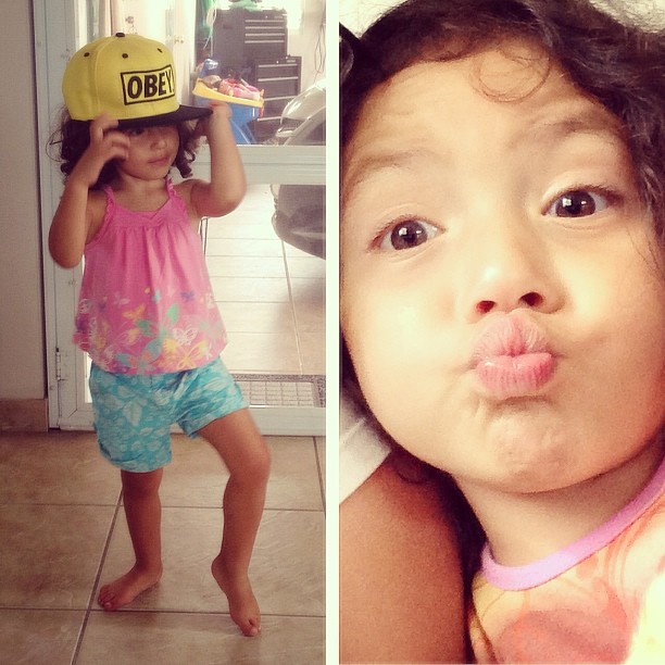 Mi modelo&hellip;! Valentina Chanel 😘😉 #la #nena #beauty #kiss #gap #top