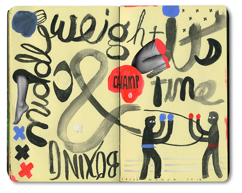 exhibition-ism:  Absolutely IN-LOVE with the sketchbooks of Brooklyn based artist Bryce
