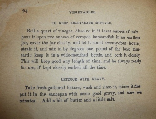 dykevanian:lorenzocheney: dykevanian what do you think of my 1860’s cookbook? Pretty horrifyin