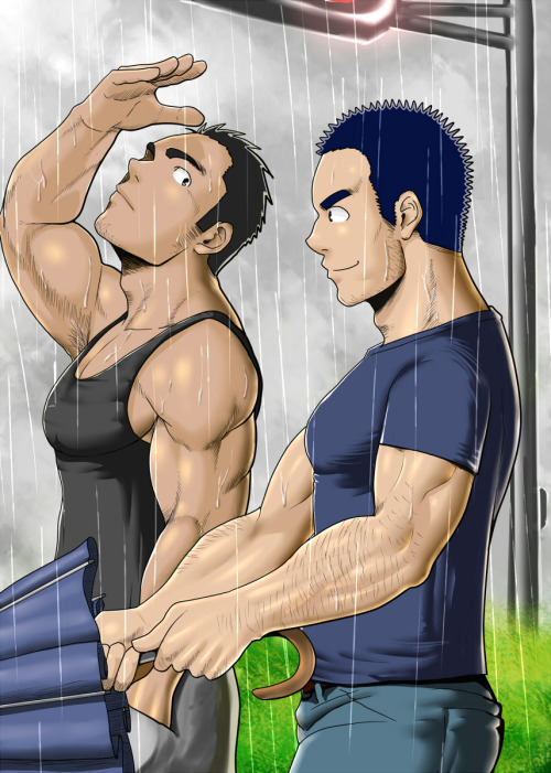 gaymanga:  Muscle + Juice (筋肉＋汁)Illustrations by Moritake (モリタケ) 