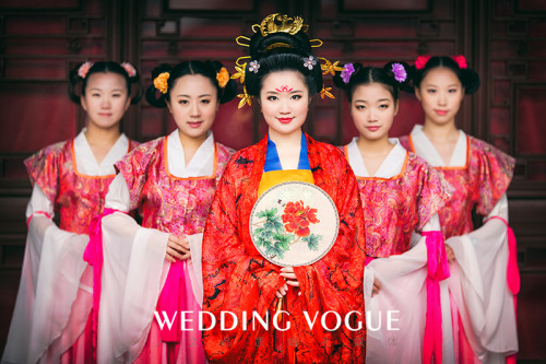 ziseviolet: Tang Dynasty-style Chinese Wedding Editorial via Wedding Vogue, Part I (Part II / P