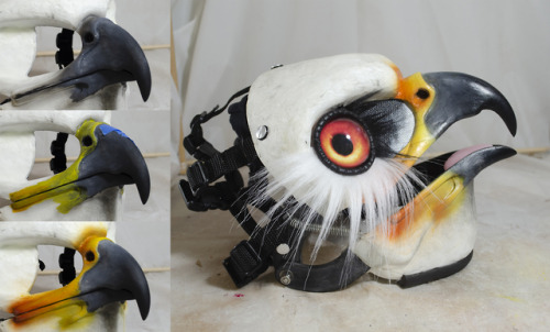  A commissioned Aarakocra, based on a white tailed kite! Resin base with moving jaw, and a combinati