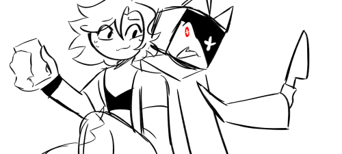 Cw: Knife, Lazy Sketch