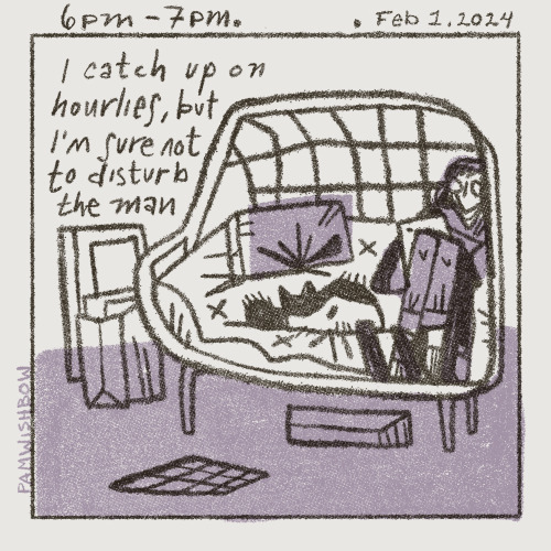 Hourly Comic Day 2024, A Relatively Quiet Day In The Wishbow House
