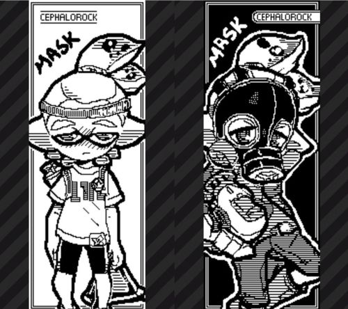 Mask!My favorite of these so farWho else should I do in this lvl 1 vs now theme? -#splatoonmanga #sp