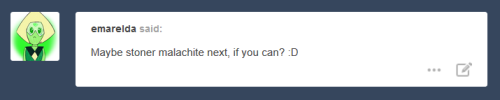 I wonder what Malachite’s favorite color is. I bet… seafoam.