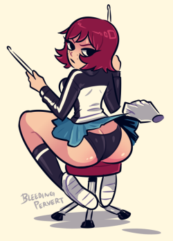 grimphantom2: bleedingpervert:  Kim Pine Bonus doodle:  I would do the same =P  yummy ;9