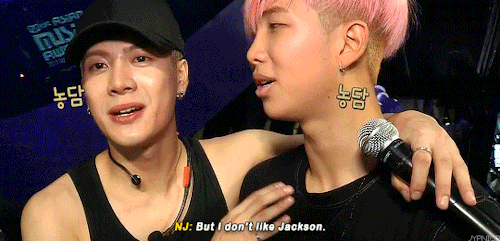 Nj: I Really Like Got7 But I Dont Like Jackson.js: Well, Guess What? NAMJOON-AH.