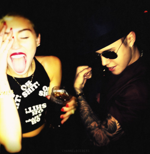 Porn photo  @mileycyrus: wayyyyy too turnt up with @justinbieber