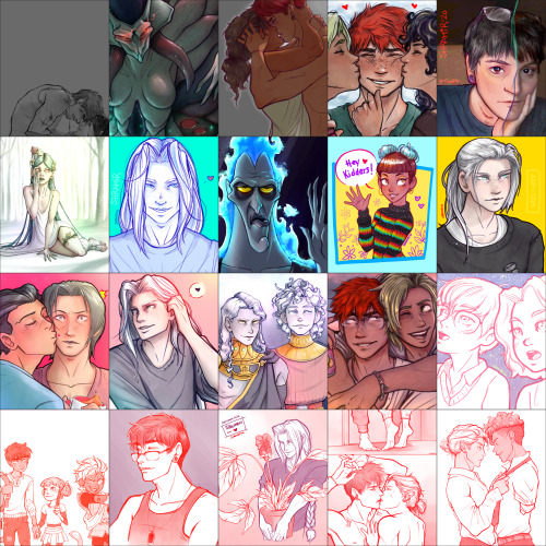 A year in review: 2020I spent this year drawing OCs &hellip;also the first drawing of the year next 