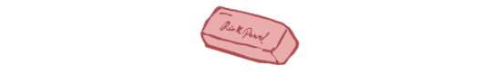 image: digital drawing of a pink eraser