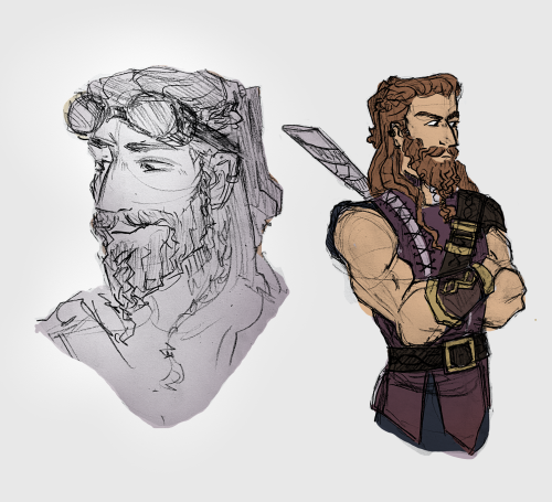 still figuring out how to draw the naddpod crew, so here’s some Hardwon sketches!