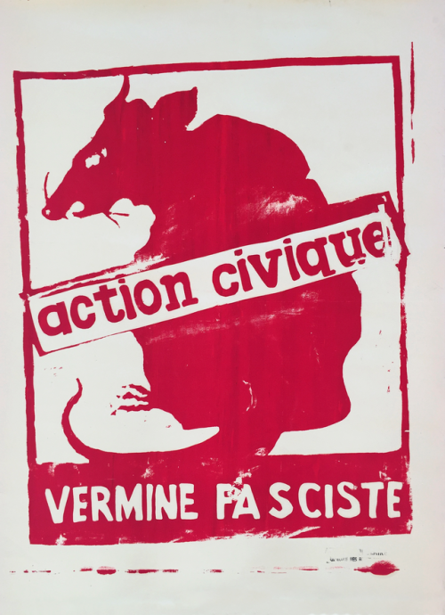 degeneratedworker: “Civic Action: Fascist Vermin”Atelier PopulaireFrance1968