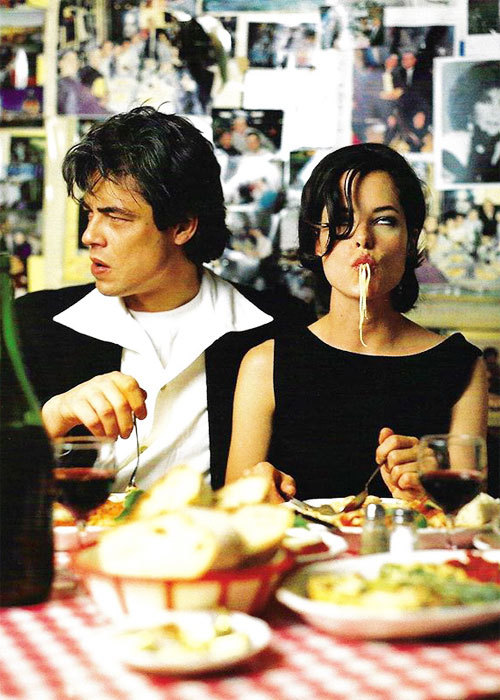 mabellonghetti - Benicio Del Toro and Parker Posey photographed...