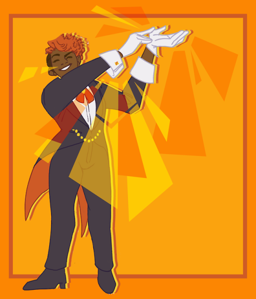 softshelltaakos: starblastrz: SHOWMANSHIP! [ID: a digital drawing of aubrey little from the adventur