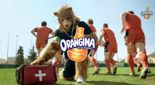 Oh, these crazy Orangina commercials. #MonsterSuitMonday Here’s one that is only 8 seconds lon