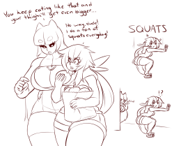 saane:  sprite37:  Goofy idea with Saane’s cute ladies  LOL