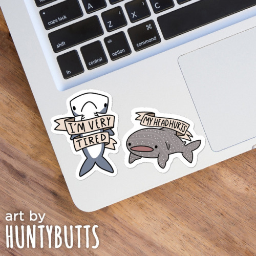 You definitely need these sharks in your life asap.  - dbh.la/huntybutts Art by @huntsuniverse&