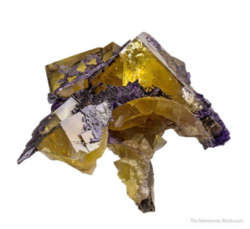 Fluorite mushroomAn impressive interlinkage of interpenetrant fluorite twins (where several crystals