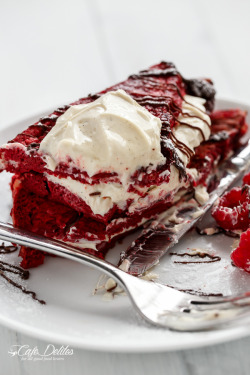 do-not-touch-my-food:    Red Velvet French Toast with Vanilla Bean Cheesecake Filling     Good grief that&rsquo;s just&hellip;.yeah