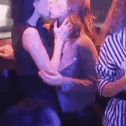 asweetmelodytrickling - May this gif of ‘fake Bechloe’ bless your dash until the real kiss is...