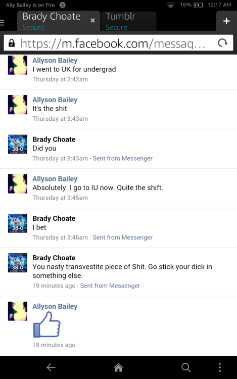 consume-the-cis:  Idk, I was outed several months ago as trans by a girl I was once in a relationship with. She even went so far, several weeks ago, as to tell me that I wouldn’t pass. So, I decided to add her fiance and start chatting him up about