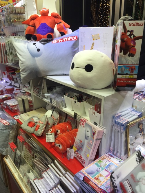 nevercage:  The amount of Baymax goods increased by 500% after the movie’s release this weekend. Might have to go back to this store after seeing the movie tomorrow. 