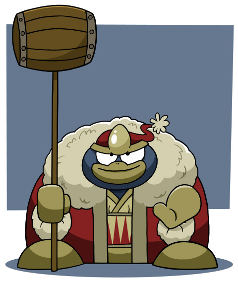 King Dedede from the Kirby franchise (1992- ) of Nintendo of Japan.This was based around his appeara