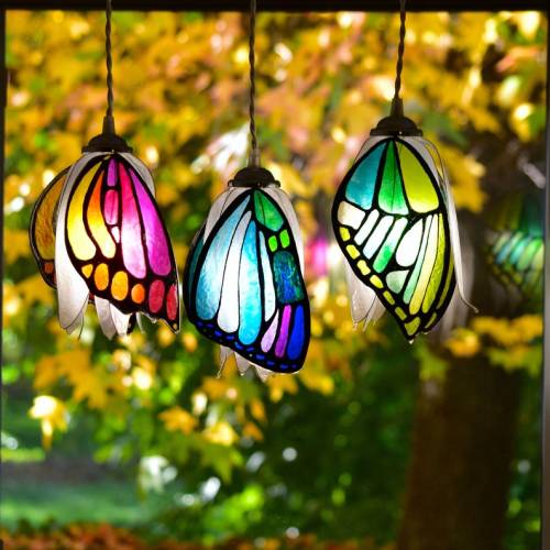  Fabulous Flowers  and Butterflies  lamps by Fiore Di Luce Available Here 