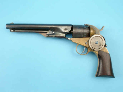 peashooter85: The Mershon and Hollingsworth Self Cocking Revolver, Originally, all revolvers were si