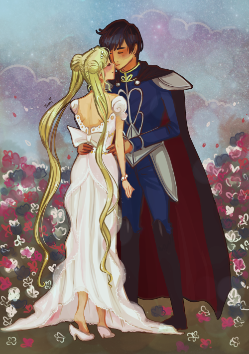temimima:Serenity and Endimion fanart! Or is it Usagi and Mamoru?!I love the Sailor Moon manga! n_n/
