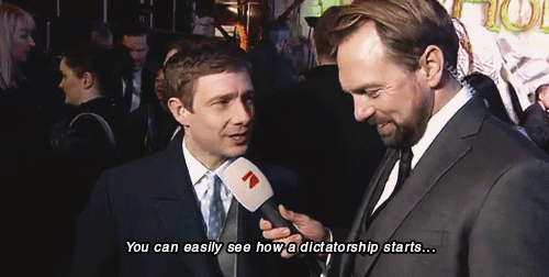 sherlocksglassoftea:Martin Freeman, our one and only leader, whose face should be everywhere indeed.