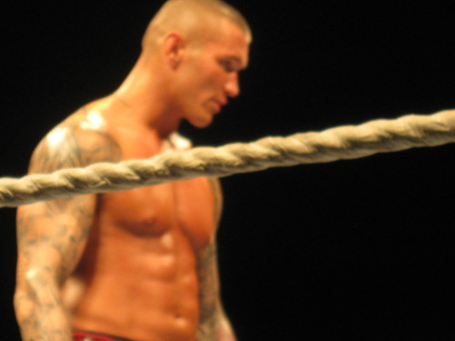 serenitywinchester:  The Miz vs. Randy Orton at a Raw live event in 2011.