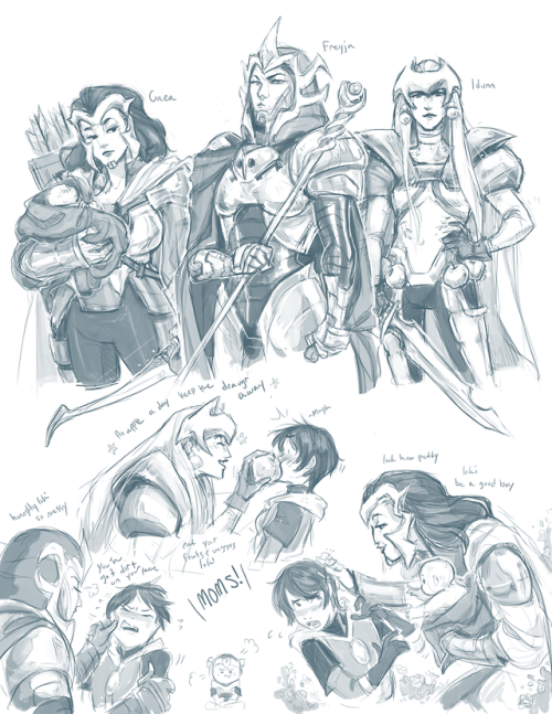 juls-art:The All-MomsMy cooldown subjects this weekCuz i couldn’t fit them on my last draw (( poor p