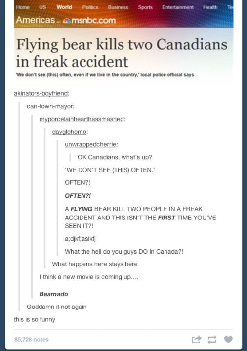 itsstuckyinmyhead: Canadian Tumblr Post photoset #3 Want to see more? Battle of the Countries photos