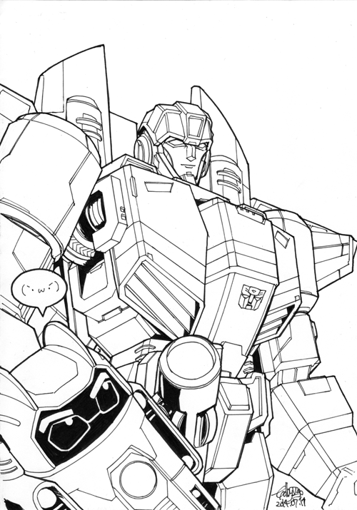 golby2:  1 day, 1 sketch.July 7, 2014 - KaonJuly 8, 2014 - Sir Soundwave and SG RavageJuly