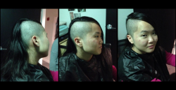sexschoolcruise:  organically-indigo:  whackedup:  Top two photos are some haircuts I did on my old roommate in college, and another buddy of mine who wanted something zig zaggyish. The others are all cuts I’ve done within the past year not including