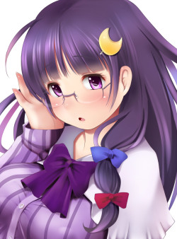 patchouli knowledge (touhou) drawn by kozue