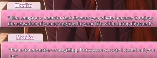 rainbowsprinklesart: Um. Monika, your fetish is showing.  Felt the need to do a