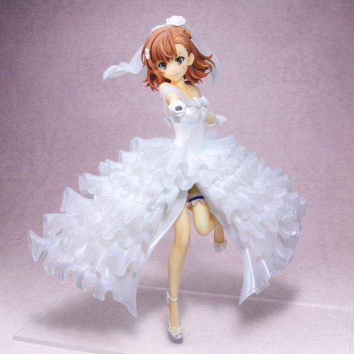 Toaru Kagaku no Railgun T - 1/6 Misaka Mikoto (Pure White Wedding ver.) by Revolve. Release: October