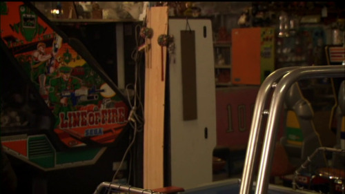 this scene from the 2008 movie twilight syndrome: death go round has lots of 80s and 90s arcade mach