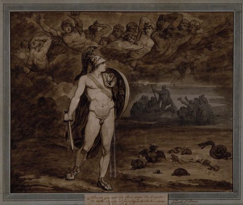 zeezrom:Bartolomeo Pinelli Italian, 1781-1835Telemachus, Persuaded by Dreams that his Father is Dead