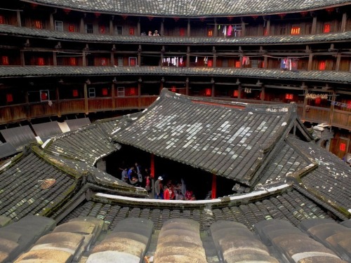 Ancient Earthen Castles in South China The Fujian Tulou is a collection of earthen houses, impenetra