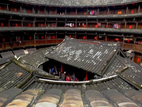 wacky-thoughts:Fujian Tulou: Ancient Earthen Castles of ChinaFujian Tulou is a collection of earthen