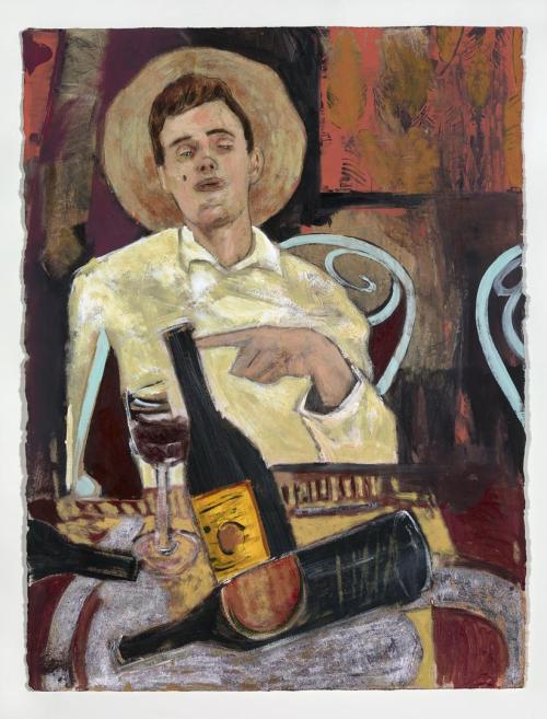 Another&hellip;  -    Herman Bas American, b. 1978- Acrylic, colored pencil, chal