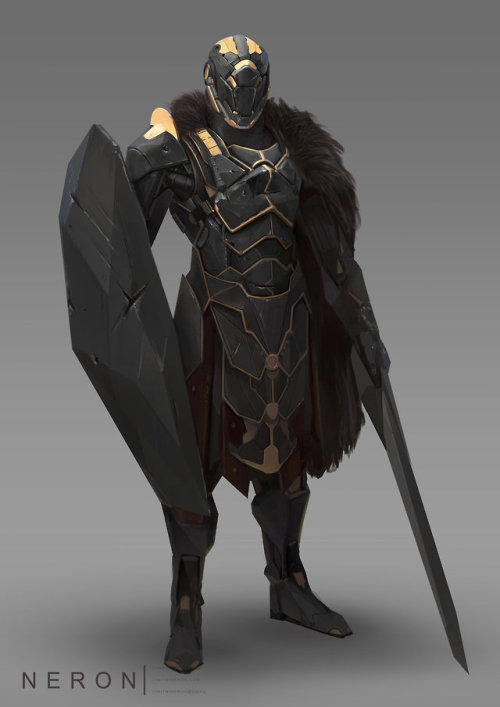 wearepaladin:Space Knight byDimitri Neron3d Armor Study bySean Brinkerhoff