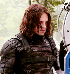 thebatmn:  Sebastian Stan on Captain America: The Winter Soldier behind the scenes.