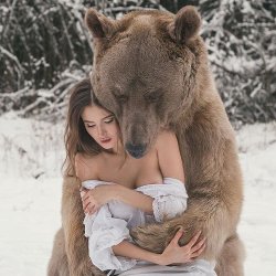 ghostclvb:  h0odrich:  donzo1234: sleepnoi7es:   sixpenceeeblog: Stephan the bear hugging Svetlana Panteleenko who adopted him when he was only three months old  Yall think they fuckin?   Xkdjsjjddkkskaisjzhs yes   this real life beauty and the beast