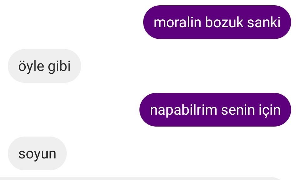 sormasaydın...