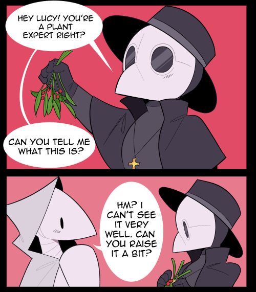 pockets-full-of-void: idolomantises: Mistletoe patreon / ko-fiSo cute!